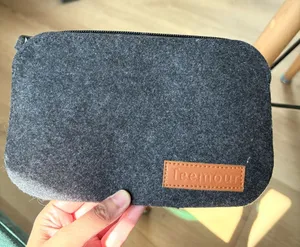 NWOT Teemour Makeup Case Pouch Wallet Gray Color thumbnail 1