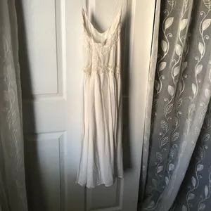 Zara Elegant Lace Trim midi Dress women size S thumbnail 9