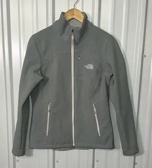 The North Face Windwall Softshell Jacket Gray Women Medium Outdoor Athletic thumbnail 1