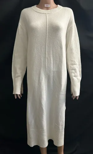 Haven Well Within Organic Cotton Elegant Cream Knit Sweater Dress NWT SM thumbnail 1