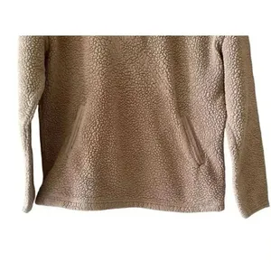 Skechers Boxy Sherpa Fleece Pullover Sweater Sweatshirt Long Sleeves SZ S # 1762 thumbnail 9