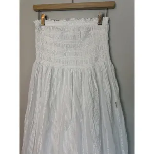 Sea Level Smocked Bodice Cotton Seersucker Cover-Up Dress Sz M NWOT NEW $115 thumbnail 7