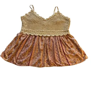 Maurices Crochet Camisole in Gold and Brown thumbnail 2