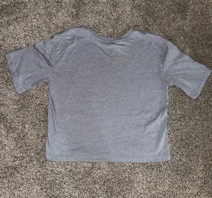 Vans Off The Wall Rainbow Checkerboard Logo Graphic Cropped T-Shirt thumbnail 3