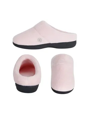 NWT Isotoner Womens Terry Clog Slippers Non Slip 96035 Peony Pink M (7.5-8) thumbnail 2