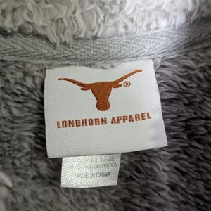 Texas Longhorns Sherpa Fleece Zip Vest Gray Size Small thumbnail 3