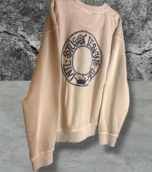 •Nwt• StüSsy Buana Pig. Dyed Khaki Crewneck • Xxl thumbnail 3