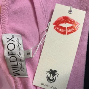 NWT Wildfox Wine is my‎ Yoga beach sweatshirt Sz S thumbnail 4