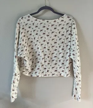 Urban Outfitters Floral Long Sleeve Top thumbnail 4