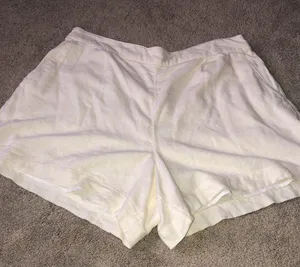 Abercrombie Cream Linen Shorts Large thumbnail 11