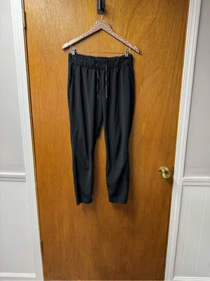 Lululemon On The Fly Pants Drawstring Waist Pull On *Woven 28" Black 6 thumbnail 14