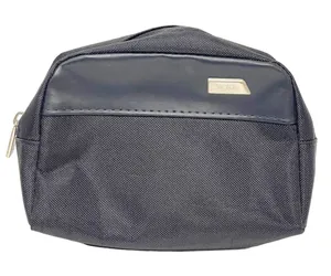 TUMI for Delta Black Nylon‎ Pouch Small Travel Toiletry Cosmetic Bag thumbnail 1