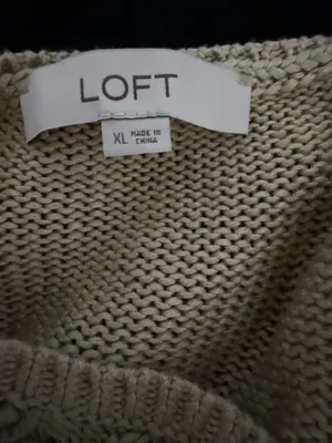 LOFT Cozy-Light Open Knit Sweater Tank | Neutral Capsule Staple | XL thumbnail 6