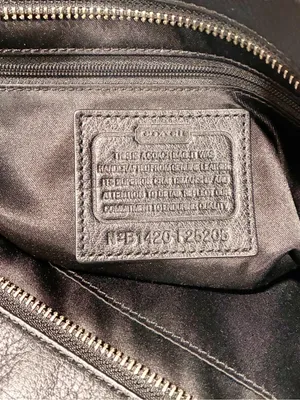 Coach Taylor F25205 Alexis Leather Carryall Satchel Tote Bag in black Leather thumbnail 5