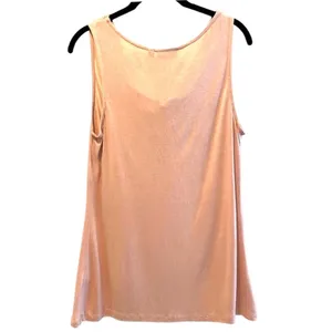 Apt. 9 Tank Top Champagne Glam Sequin Cowl‎ Neck Sleeveless Rayon Women M thumbnail 2
