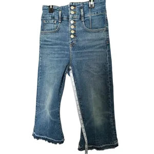 Marlene Corset Straight-Leg Cropped Jeans by Veronica Beard Size 27 thumbnail 7