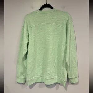 Teal green bubble material‎ Lululemon all yours sweatshirt thumbnail 4