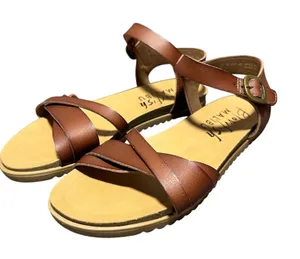 Blowfish Malibu‎ Monte Brown Strappy Ankle Strap Sandals BF-7249 Size 9 thumbnail 1