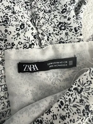 ZARA Floral Print Slip Dress thumbnail 7