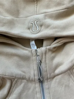 lululemon athletica Women's Beige Half-Zip Hoodie Scuba thumbnail 3
