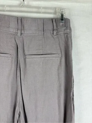 Abercrombie & Fitch Wide Leg Linen Pants Mauve Size M thumbnail 7