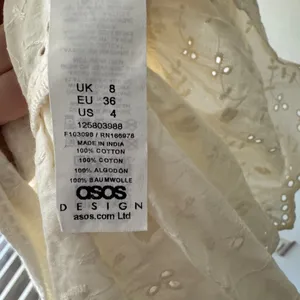 ASOS‎ Cream Crochet Halter Mini Beachy Mini Dress Eyelet Details thumbnail 6