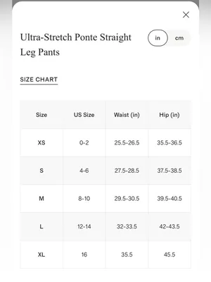 Quince Ultra-Stretch Ponte Straight Leg Pants Large thumbnail 6