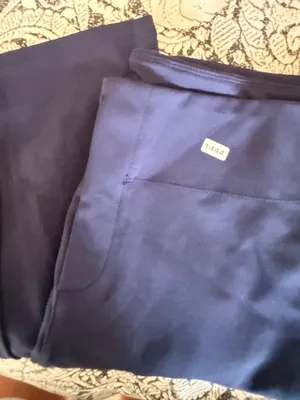 Halara M tapered Mid Rise Pocket Work Pants In Dress Blues thumbnail 4