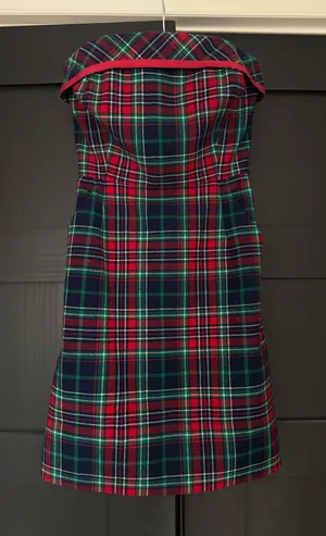 Vineyard Vines Plaid Strapless Dress thumbnail 1