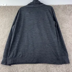 Crane Pullover Cowl Neck Pullover Womens XL Gray Heathered Thumbholes Athletic‎ thumbnail 10