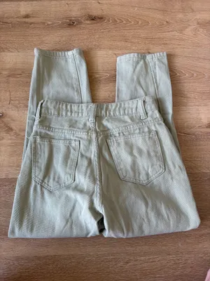 SheIn Light Sage Green Jeans thumbnail 5