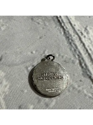 First Communion Body Of Christ Silver Charm Pendant thumbnail 4