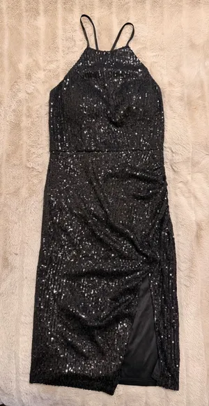 Belk Black sequenced dress thumbnail 1
