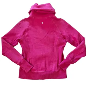 Lululemon Calm & Cozy Raspberry / Guava Lava Jacket Size 6 thumbnail 4