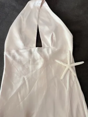 Off white silky dress Size XS thumbnail 6
