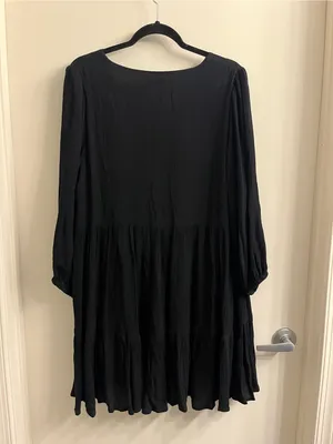 Z Supply Maxine Mini Dress in Black Size Large thumbnail 6