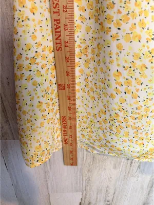 Showpo Women's US 14 Yellow Floral Off-Shoulder Puff Sleeve Mini Dress thumbnail 8