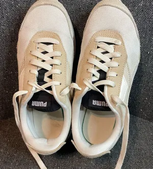 Puma Women's Cream and White Athletic Shoes thumbnail 1