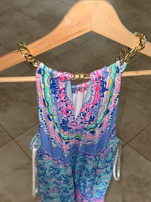 Lilly Pulitzer Multicolor Halter Camisole with Chain Straps thumbnail 7