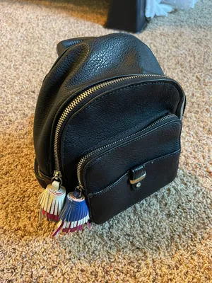 Mini Backpack Purse Black thumbnail 1