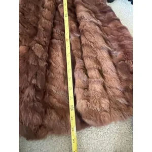 Vtg 50s 60s Rabbit Fur Cape L Old Hollywood Quiet Luxury Mob Wife Elegant Regal thumbnail 10