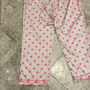 Victoria’s Secret Polka Dot satin Pajama Pants Pink Dots Large thumbnail 13
