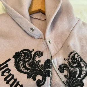 Unique print Heavy F*cking Metal zip up Hoodie size medium HAS FLAWS thumbnail 9