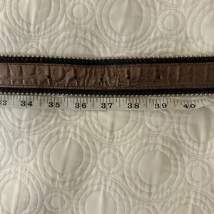 Western Rhinestone Bling Belt Croc Embossed Leather Cowgirl Y2K Western 37” thumbnail 5