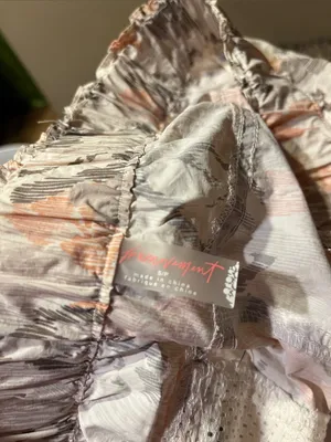 FP Movement by Free People Peach & Gray Floral Lightweight Athletic Shorts thumbnail 2