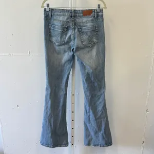 Vintage Y2K Vigoss The Miami Flare Jeans Light Wash Distressed Low Rise Size 5 S thumbnail 2