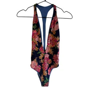 Maaji Reversible Cheeky Cut Plunge One‎ Piece Swimsuit Small thumbnail 5