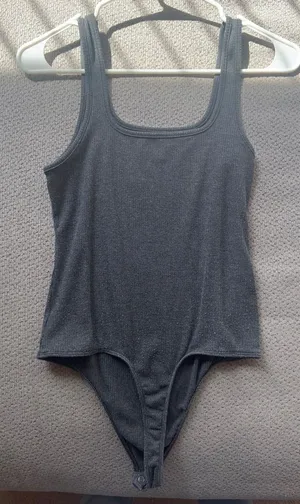 American Eagle Outfitters Square Neck Ribbed Tank Bodysuit - M thumbnail 1