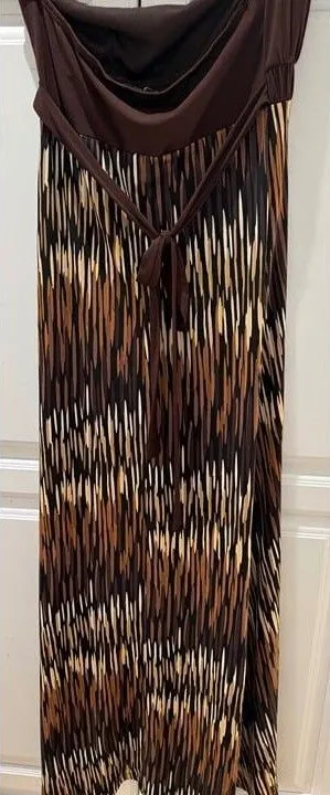 Rampage brown beach dress S-XS thumbnail 1