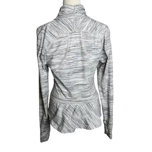 Lululemon Peplum Back Light Jacket Size 6 Gray thumbnail 3